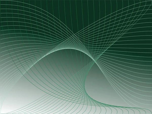 Зеленый Фон Стильной Абстрактной Сетью — стоковый вектор