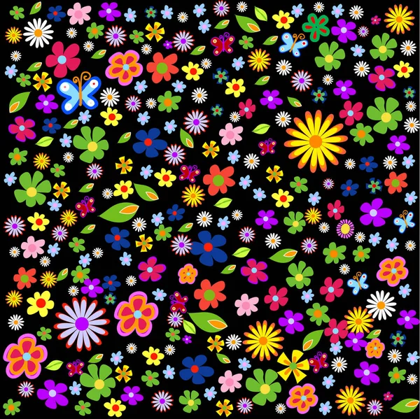 Αφηρημένη Floral Φόντο Διανυσματική Απεικόνιση — Διανυσματικό Αρχείο