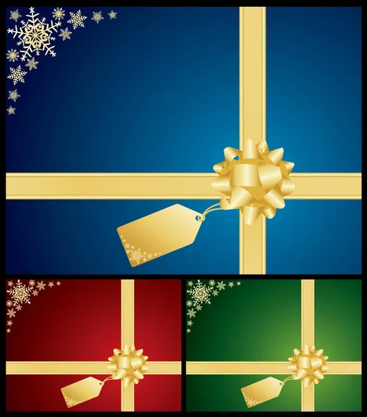 Arc Noël Fond Carte Cadeau Veuillez Vérifier Mon Portfolio Pour — Image vectorielle