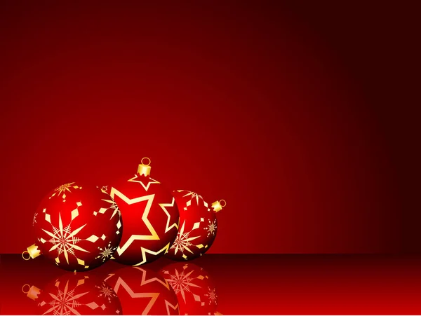 Christmas Bauble Background Image Vector Illustration — 스톡 벡터