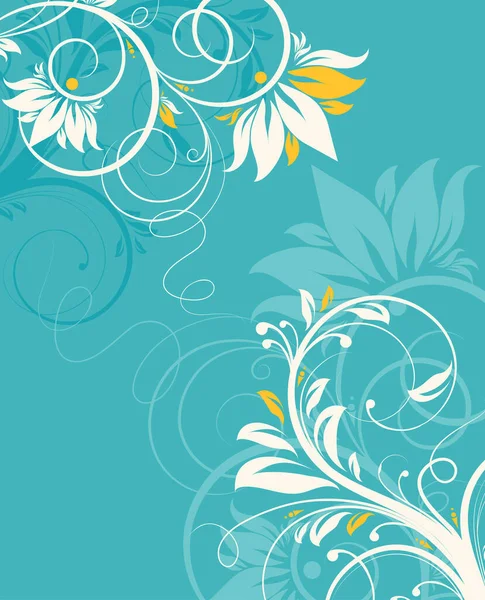 Floral Vector Illustration Suits Well Design — Stock Vector