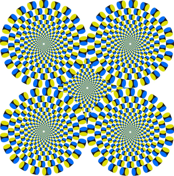 Optical Illusion Image Vector Illustration — Stock Vector