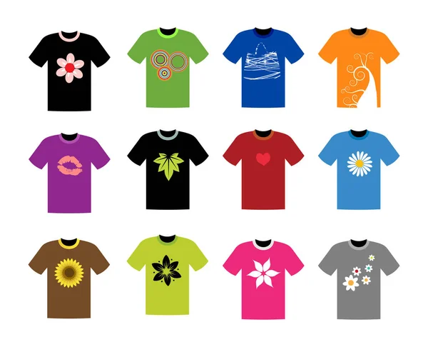 Shirt Kollektion Für Ihr Design — Stockvektor