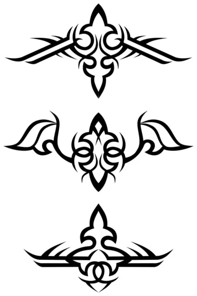 部族の入れ墨のデザイン ベクターイラスト — ストックベクタ