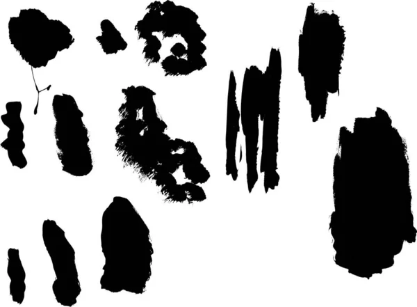 Grunge Elements Éclats Peinture Épais Élément Grunge Vectoriel Très Détaillé — Image vectorielle