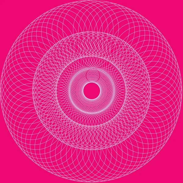 Kreis Auf Rosa Hintergrund — Stockvektor