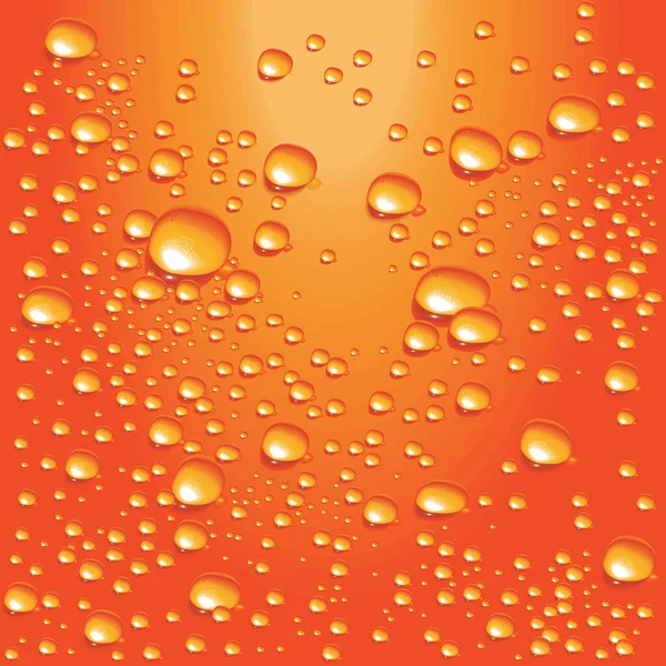 Детальные Пузыри Воды Стеклянной Поверхности — стоковый вектор