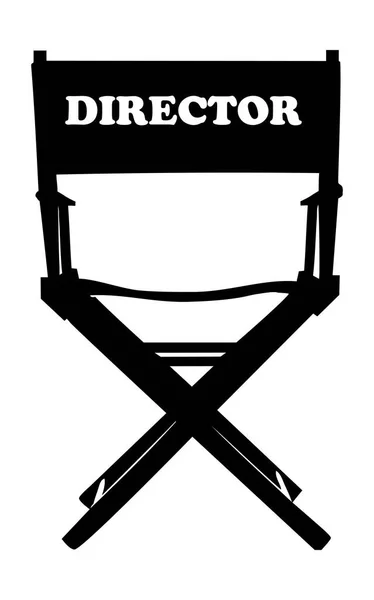 Diretor Cadeira Filme — Vetor de Stock