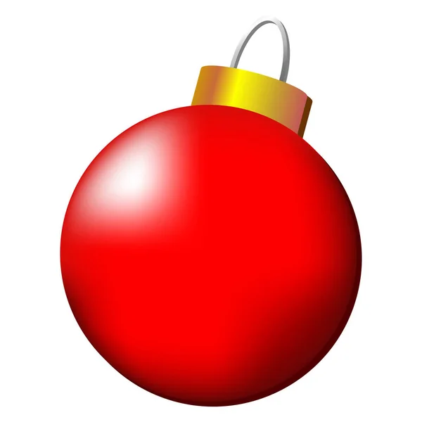 Christmas Ball Isolerade Över Vit Bakgrund — Stock vektor