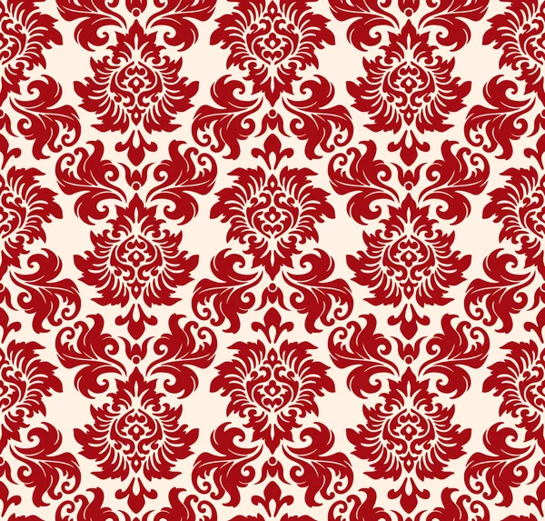 Fond Sans Couture Ornement Floral Papier Peint Moderne Mode Textile — Image vectorielle