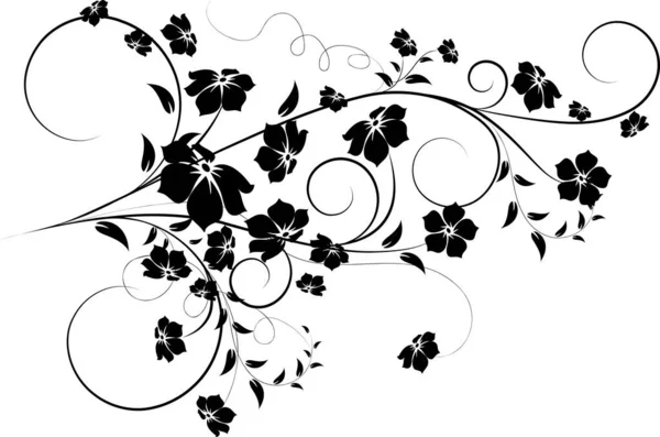 Ilustración Floral Puede Utilizar Para Diseño — Vector de stock