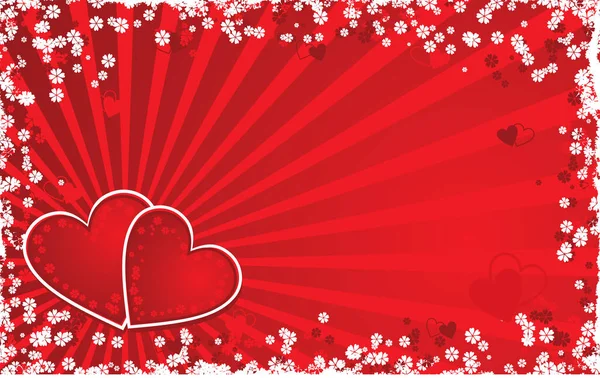 Valentine Grunge Background Vector Illustration — 图库矢量图片