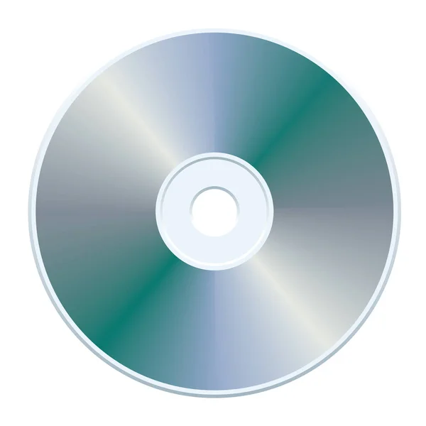 Leerer Grauer Compact Disc Vektor — Stockvektor
