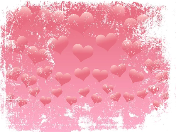 Heart Grunge Background Image Vector Illustration — Stock Vector