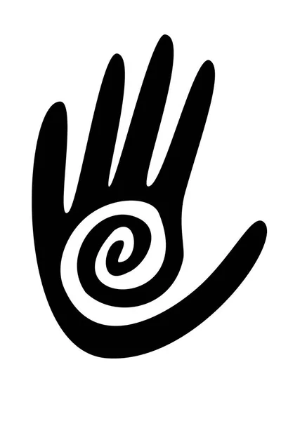 Native American Hand Symbol — Stock Vector