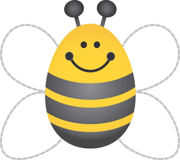 快乐大黄蜂图像矢量图解 — 图库矢量图片