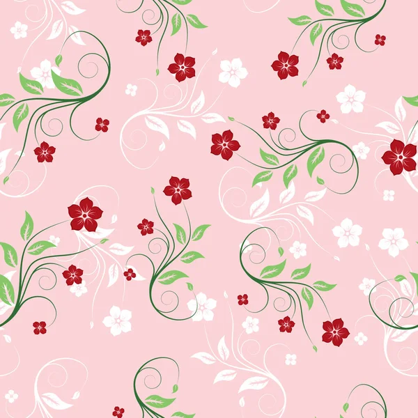 Floral Seamles Hintergrund Für Ihre Design Nutzung — Stockvektor