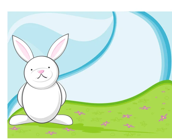 Easter Bunny Scene Test Window Product More Easter Vectors Portfolio — Stock Vector