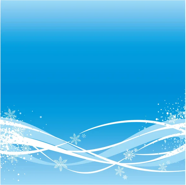 Blauwe Winter Achtergrond Illustratie — Stockvector