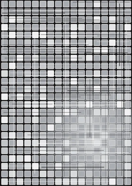 Ilustración Generada Por Ordenador Cajas Blanco Negro — Archivo Imágenes Vectoriales