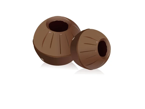 Delizioso Cioccolato Backgroun Isolato — Vettoriale Stock