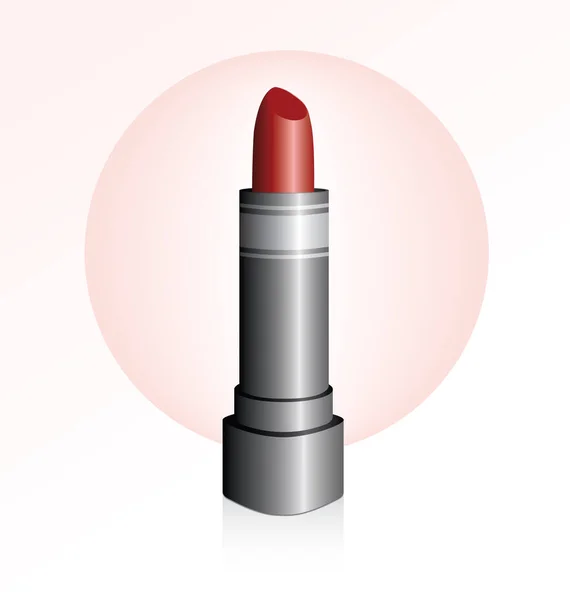 Illustration Tube Red Lipstick — Stock Vector