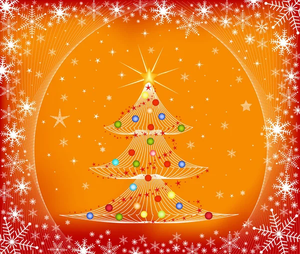 Christmas Tree Vector Image Vector Illustration — Stock Vector