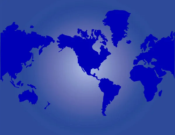 Mapa Vectorial Del Mundo Ilustración — Vector de stock