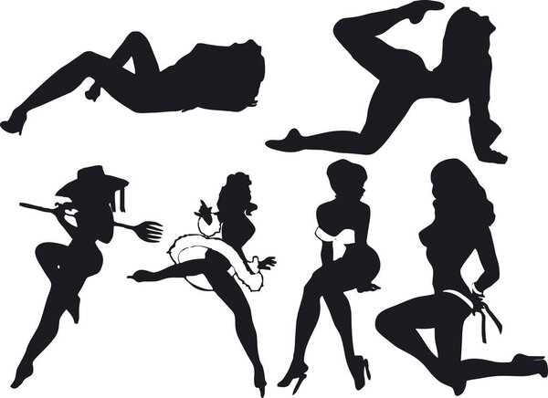 Sexy Silouettes - Vector Format
