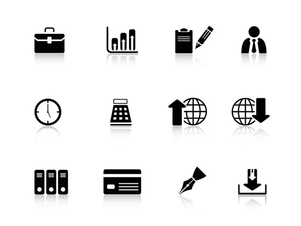 Business Icon Set Series Portfolio — Stock Vector