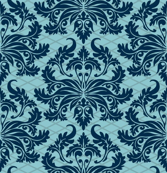 Sömlös Bakgrund Från Blommig Prydnad Fashionabla Moderna Tapeter Eller Textil — Stock vektor