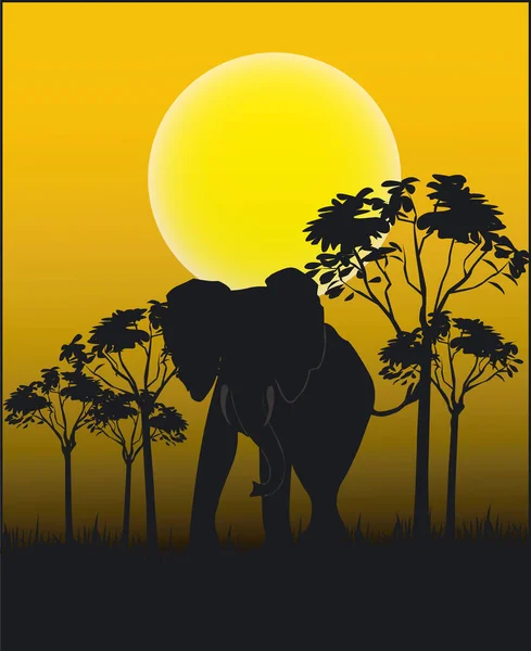 Ζώα Της Αφρικής Εικονογράφηση Μορφή Διάνυσμα — Διανυσματικό Αρχείο