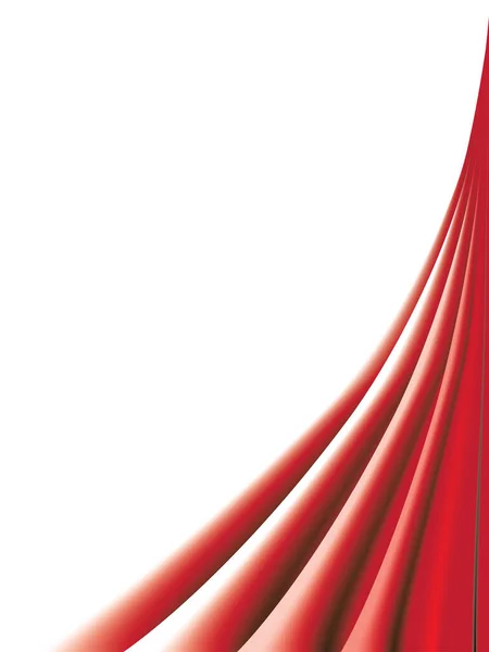 Rideaux Rouges Sur Fond Blanc — Image vectorielle