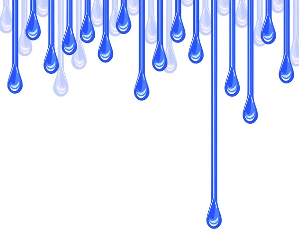 Redigerbar Vektor Illustration Vatten Droppar Med Kopia Utrymme — Stock vektor