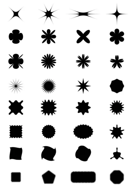 Varios Diseños Gráficos Formas Patrones — Archivo Imágenes Vectoriales