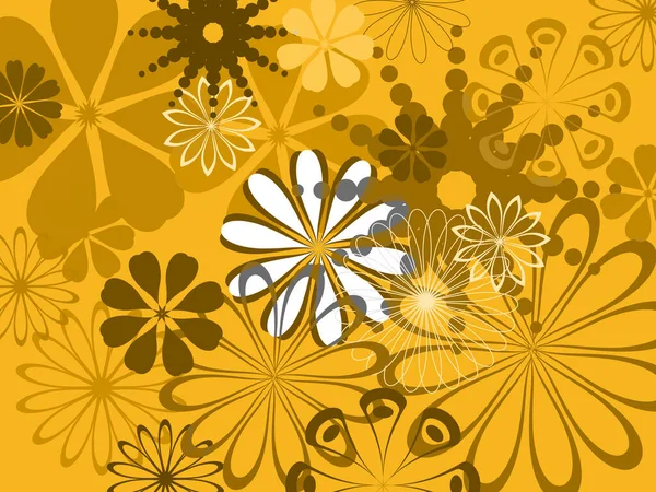 Barevné Abstraktní Květ Vzor Vektorové Ilustrace — Stockový vektor