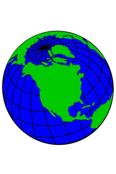 Imagem Planeta Terra Ilustração Vetorial —  Vetores de Stock