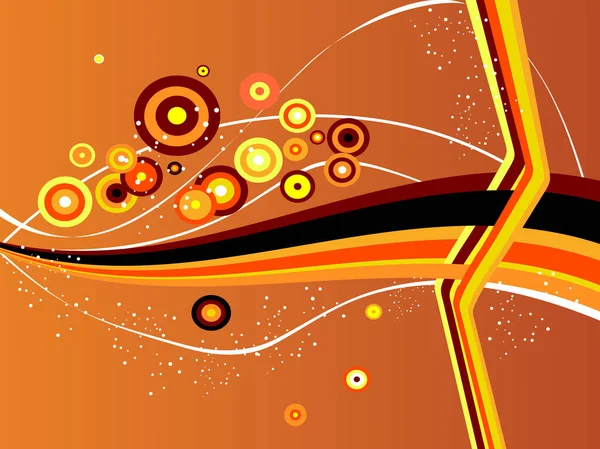 Frisch Orangefarbenes Design Bild Farbige Illustration — Stockvektor