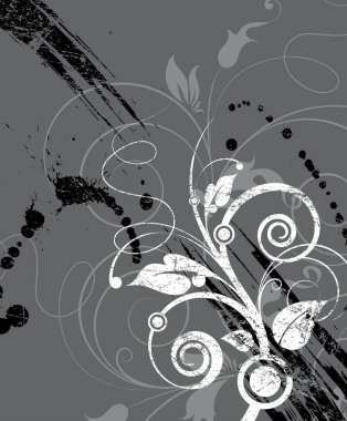 Çiçek çizimi. Tasarım için kullanılabilir.