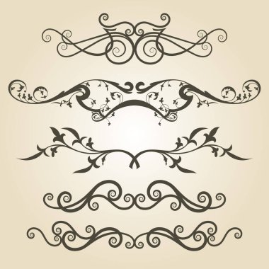 Çiçek tarzında vektör süslemesi