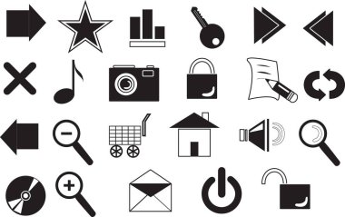 Düğmeler, semboller, simge, vektör, EPS biçimi