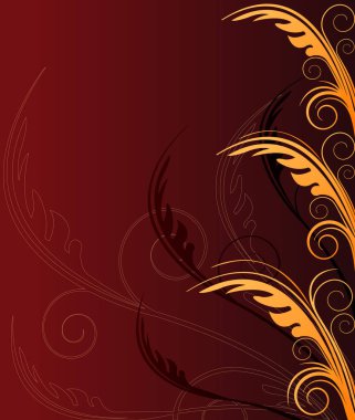 Çiçek Arkaplanı - vektör resmi - renk illüstrasyonu