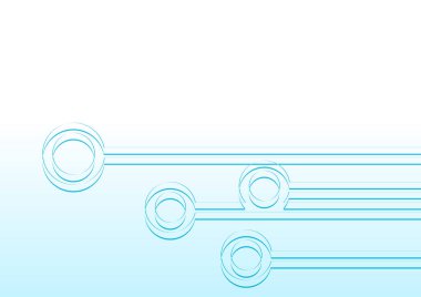 Soyut şekiller ağ iletişim düğümlerini ve sistemlerini temsil eder