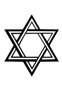 David resminin yıldızı - renk illüstrasyonu