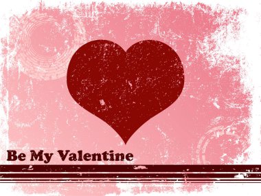 Heart Grunge Arkaplan resmi - renk illüstrasyonu