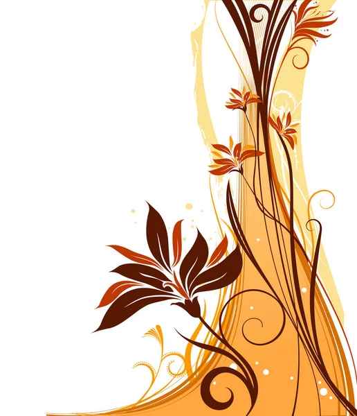 花の背景画像 カラーイラスト — ストックベクタ