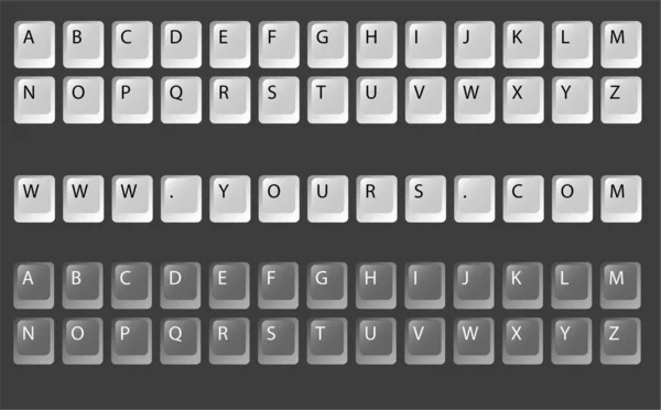 Keyboard Keys Illustration Image Color Illustration — 스톡 벡터