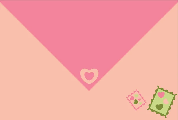 Valentine Illustration Background Hearts — Stock Vector