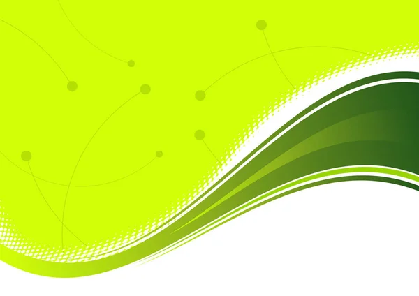 Groene Ecologie Swoosh Afbeelding Kleur Illustratie — Stockvector