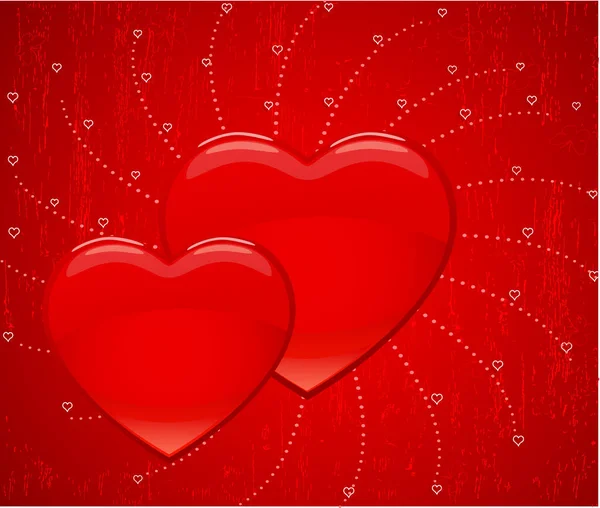 Valentines Grunge Hintergrund Vektorillustration — Stockvektor